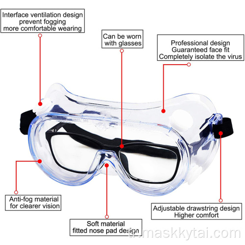 Yetişkin ve Çocuk Tıbbi Güvenlik Gözlükleri